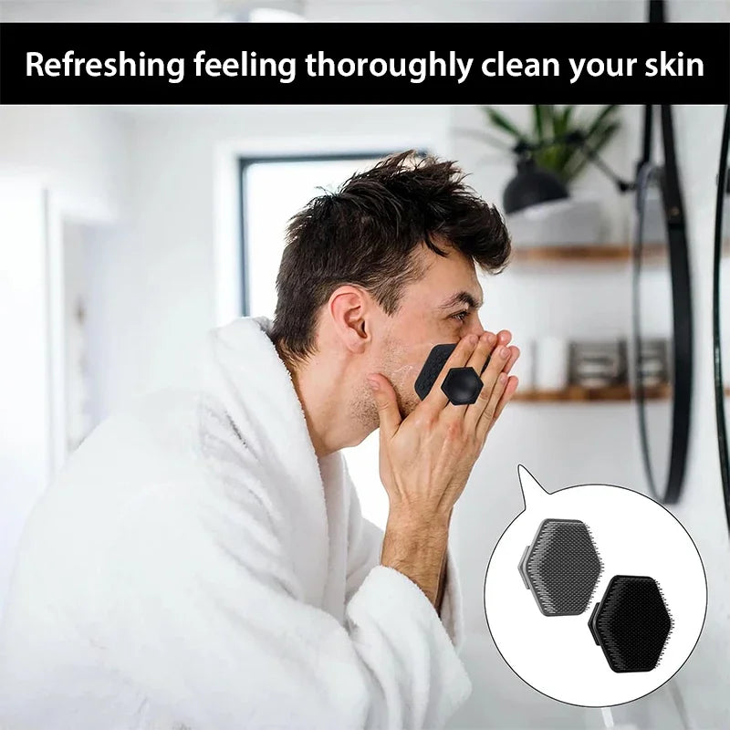 Silicone Facial Cleaning Brush Scrubber Miniature Face Deep Clean Shave Massage for man Face Scrub Brush Face Cleaning Tools Silicone Facial Cleaning Brush Scrubber Miniature Face Deep Clean Shave Massage for man Face Scrub Brush Face Cleaning Tools