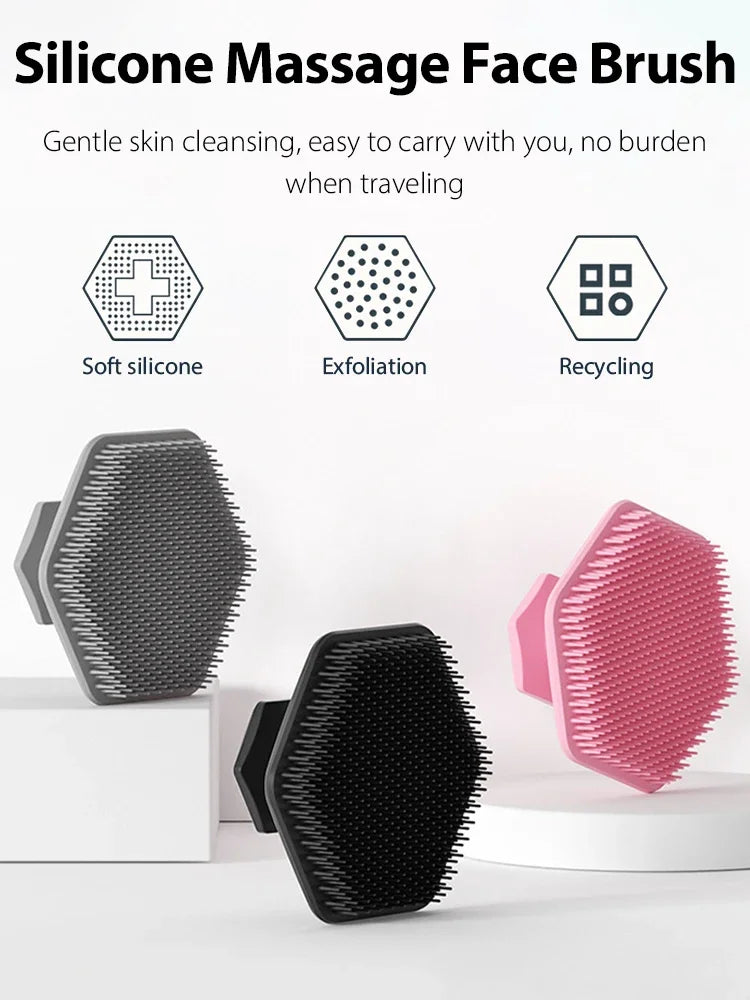 Silicone Facial Cleaning Brush Scrubber Miniature Face Deep Clean Shave Massage for man Face Scrub Brush Face Cleaning Tools Silicone Facial Cleaning Brush Scrubber Miniature Face Deep Clean Shave Massage for man Face Scrub Brush Face Cleaning Tools