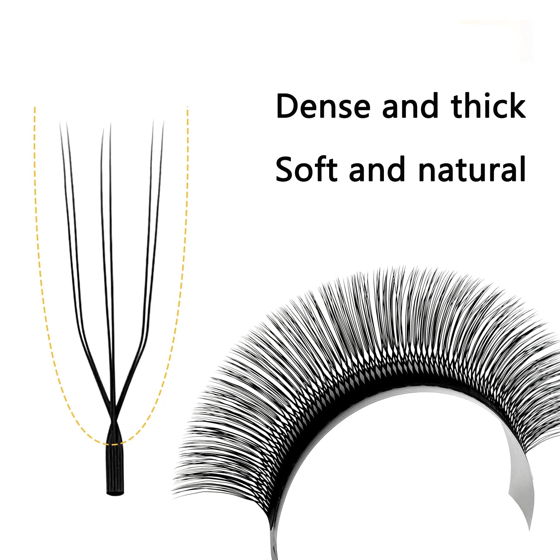 MARIA Sasha U Shape Double U3D Eyelashes Extension Natural Soft DIY Premade Fan 6D W False Eyelashes MARIA Sasha U Shape Double U3D Eyelashes Extension Natural Soft DIY Premade Fan 6D W False Eyelashes