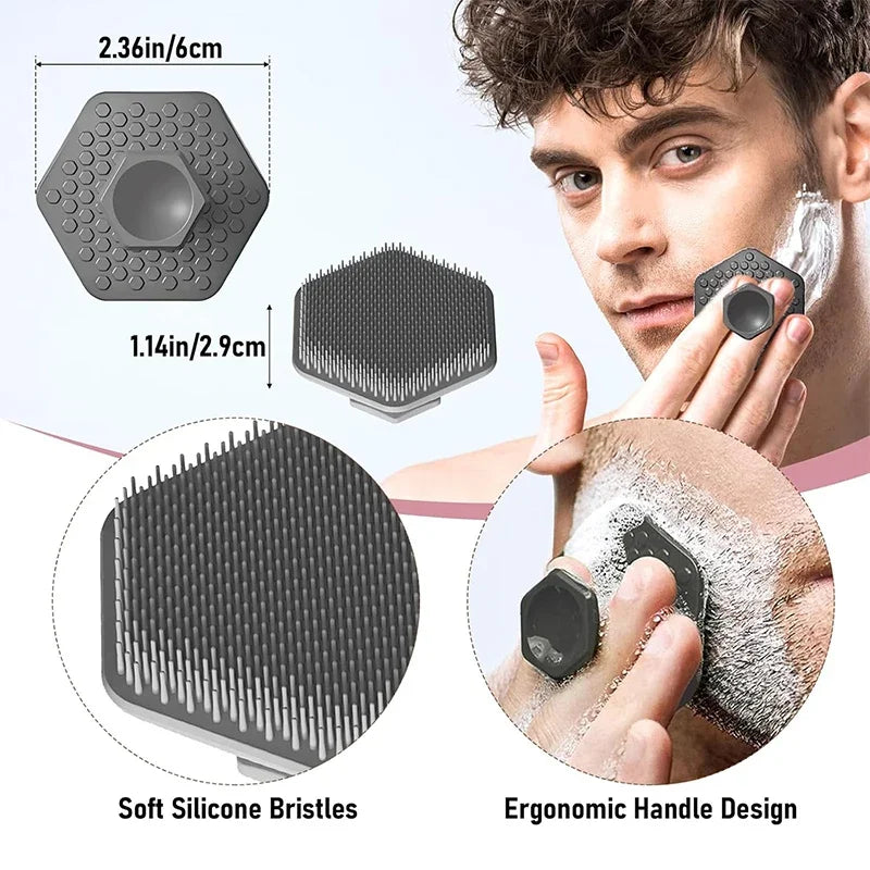 Silicone Facial Cleaning Brush Scrubber Miniature Face Deep Clean Shave Massage for man Face Scrub Brush Face Cleaning Tools Silicone Facial Cleaning Brush Scrubber Miniature Face Deep Clean Shave Massage for man Face Scrub Brush Face Cleaning Tools