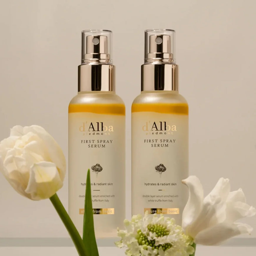 D'Alba White Truffle Aromatic Spray Serum Initial Mist Face Moisturizer SPF50+ Sunscreen PA++++ Sun Protection Cream Skin Care