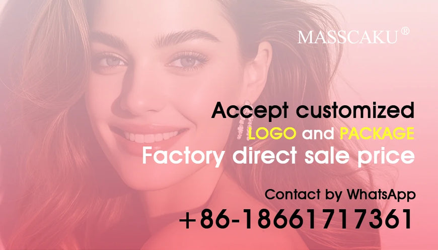 10cases/lot MASSCAKU U Shape 6D W Lash Extensions Mixed Length Handmade Double Tips Premade Fans Volume False Eyelashes in Stock
