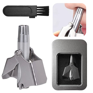 Nose hair trimmer for men, manual stainless steel full body wash nose hair trimmer for women, nose hole hair trimmer scissors