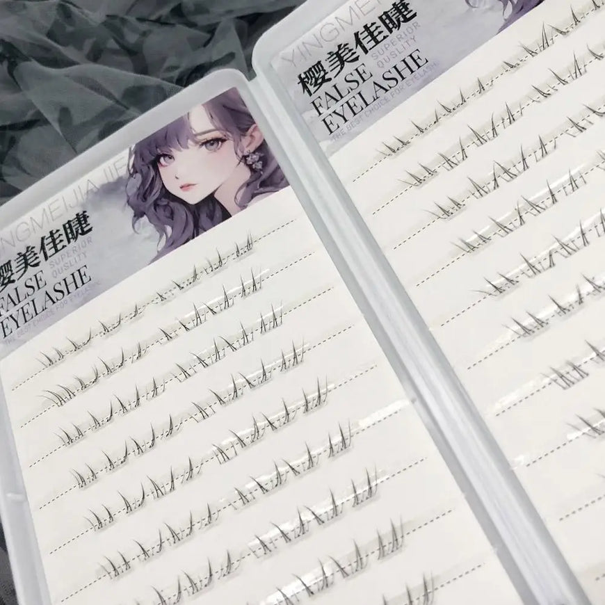New Large Capacity Individual False Eyelashes Glue-free Natural New Chinese-style Lower Eyelashes Lash Extensions Eye DIY Makeup