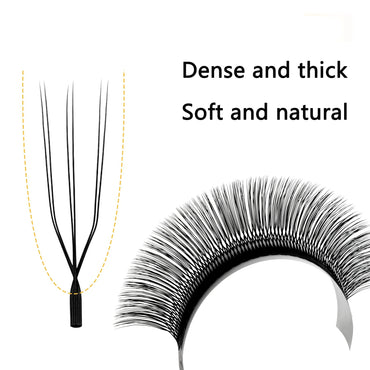MARIA Sasha U Shape Double U3D Eyelashes Extension Natural Soft DIY Premade Fan 6D W False Eyelashes