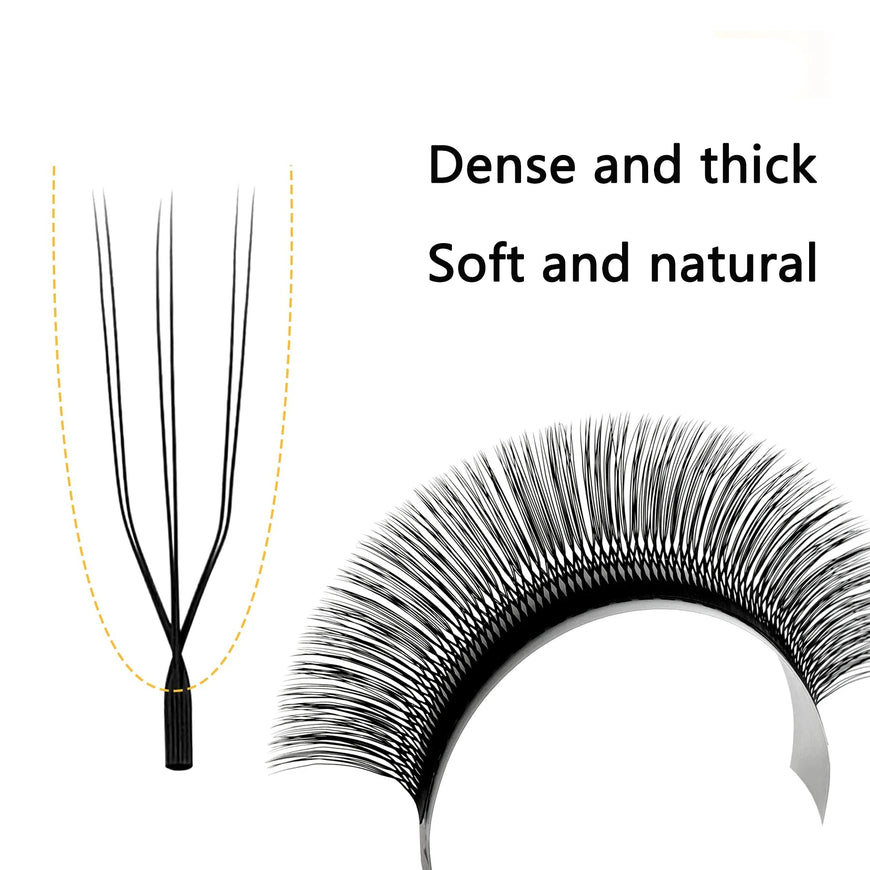 MARIA Sasha U Shape Double U3D Eyelashes Extension Natural Soft DIY Premade Fan 6D W False Eyelashes