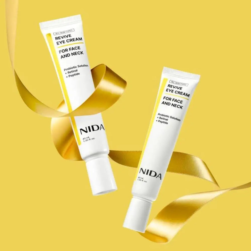 NIDA Retinol Revitalizing Eye Cream Nourishes Moisturizes Brightens Firms Reduces Fine Lines Peptide Complex Anti-wrinkle Cream