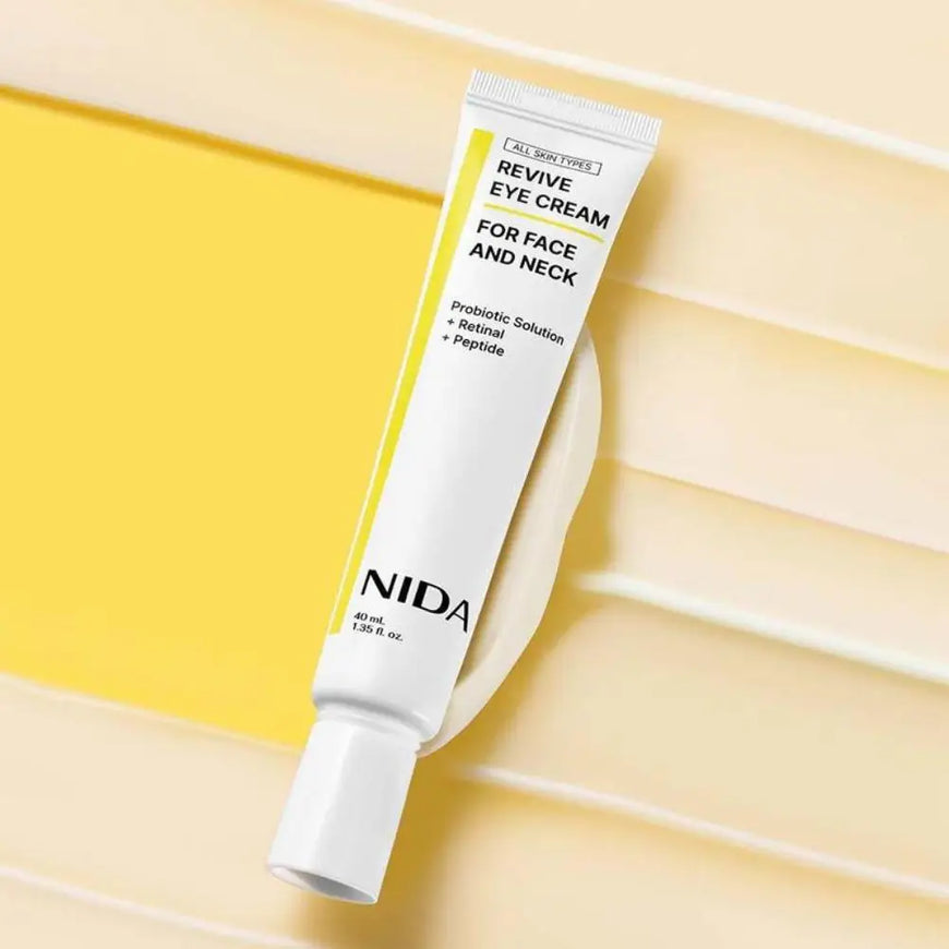 NIDA Retinol Revitalizing Eye Cream Nourishes Moisturizes Brightens Firms Reduces Fine Lines Peptide Complex Anti-wrinkle Cream