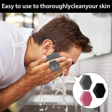 Silicone Facial Cleaning Brush Scrubber Miniature Face Deep Clean Shave Massage for man Face Scrub Brush Face Cleaning Tools