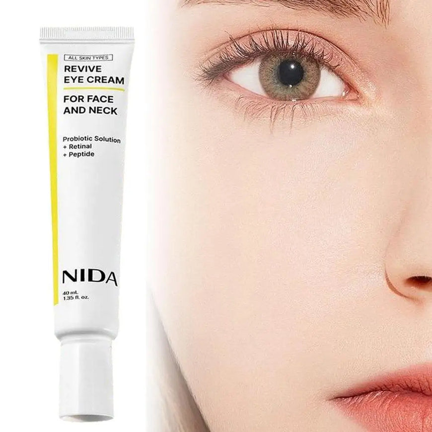 NIDA Retinol Revitalizing Eye Cream Nourishes Moisturizes Brightens Firms Reduces Fine Lines Peptide Complex Anti-wrinkle Cream