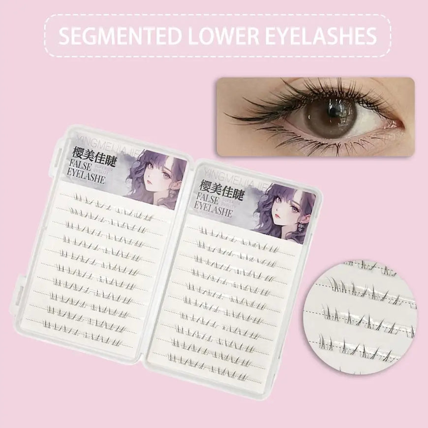New Large Capacity Individual False Eyelashes Glue-free Natural New Chinese-style Lower Eyelashes Lash Extensions Eye DIY Makeup