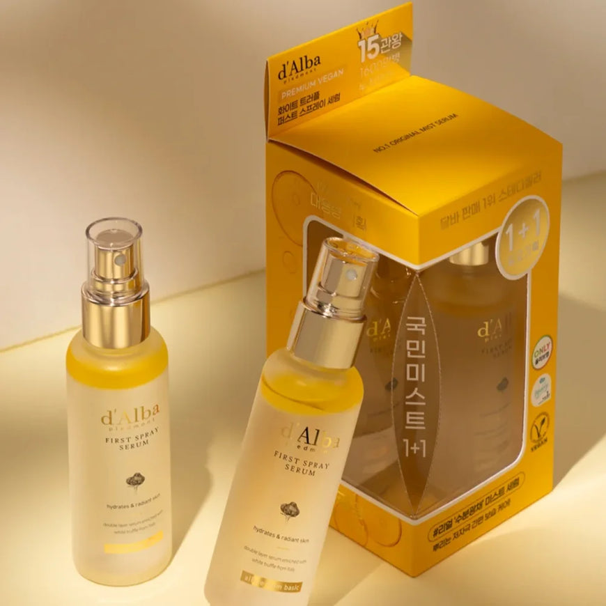 D'Alba White Truffle Aromatic Spray Serum PA++++ Sun Protection Cream SPF50+ Sunscreen Initial Mist Face Moisturizer Skin Care