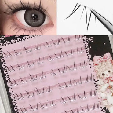 New Large Capacity Individual False Eyelashes Glue-free Natural New Chinese-style Lower Eyelashes Lash Extensions Eye DIY Makeup