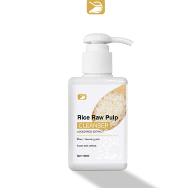 Rice Raw Face Pulp CLEANSER Deep Cleansing, Pores Hydrate&Brighten. For All Skin Types, Men & Women Daily Care, Even Sensitive