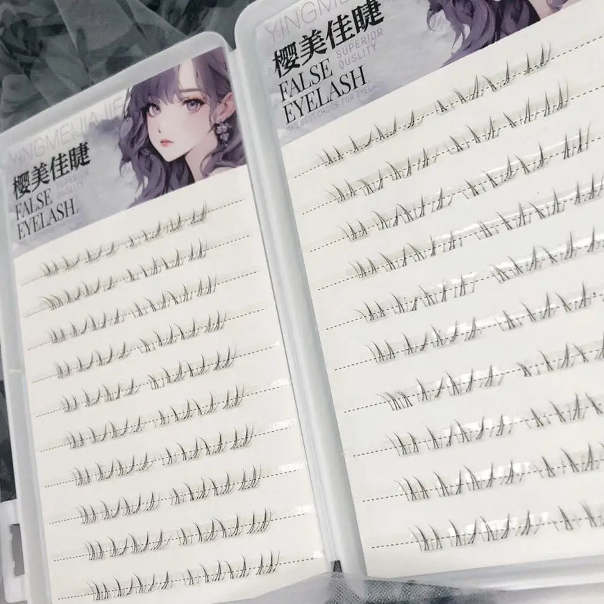 New Large Capacity Individual False Eyelashes Glue-free Natural New Chinese-style Lower Eyelashes Lash Extensions Eye DIY Makeup