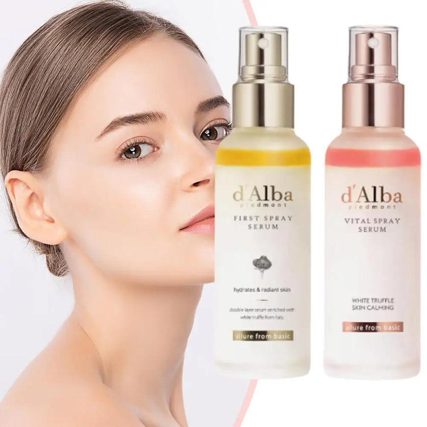 D'Alba White Truffle Aromatic Spray Serum Initial Mist Face Moisturizer SPF50+ Sunscreen PA++++ Sun Protection Cream Skin Care